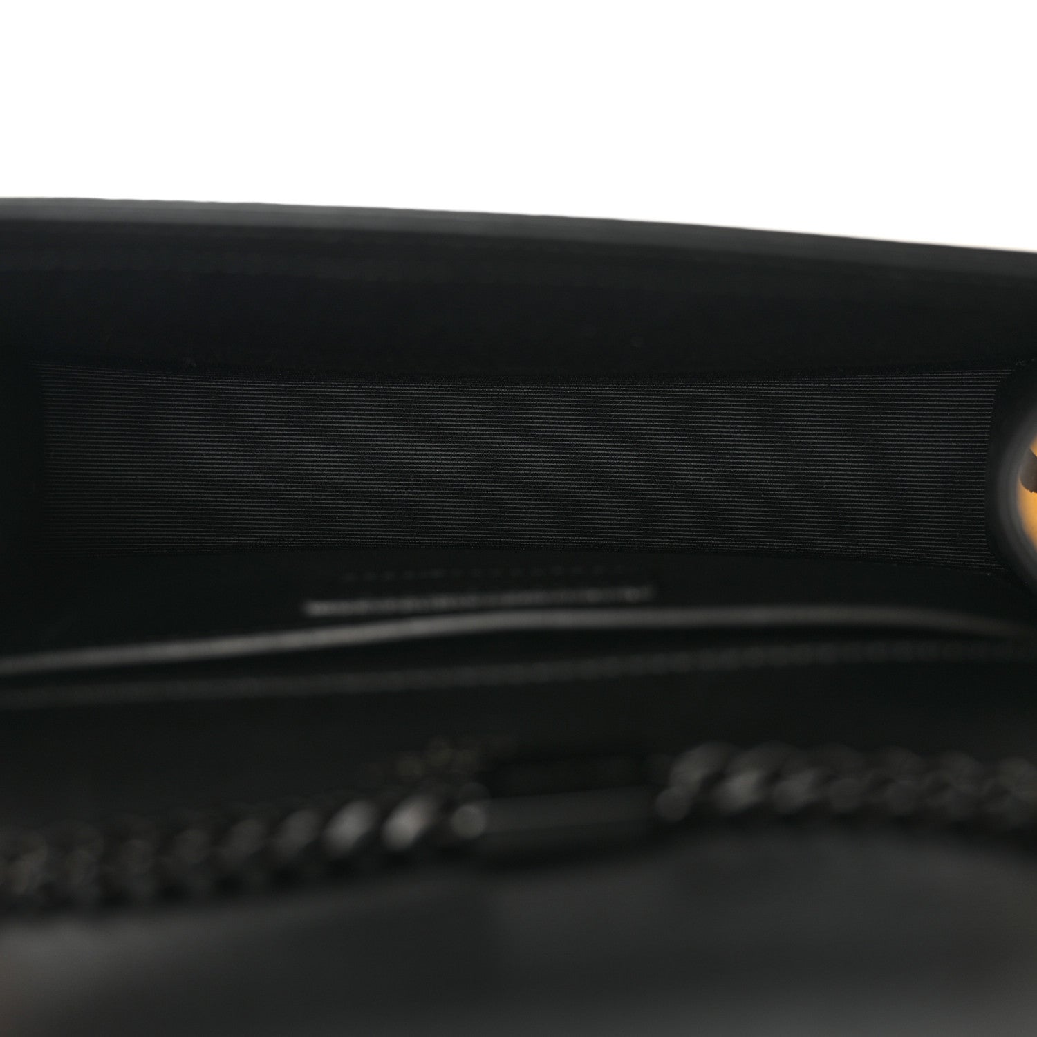 Saint Laurent Grain De Poudre Zebra Print Small Classic Monogram Kate Satchel Yellow 5 of 10