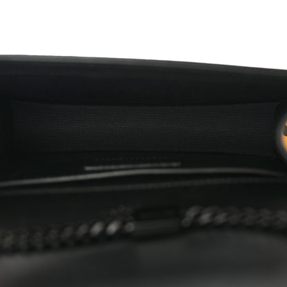 Saint Laurent Grain De Poudre Zebra Print Small Classic Monogram Kate Satchel Yellow 5 of 10