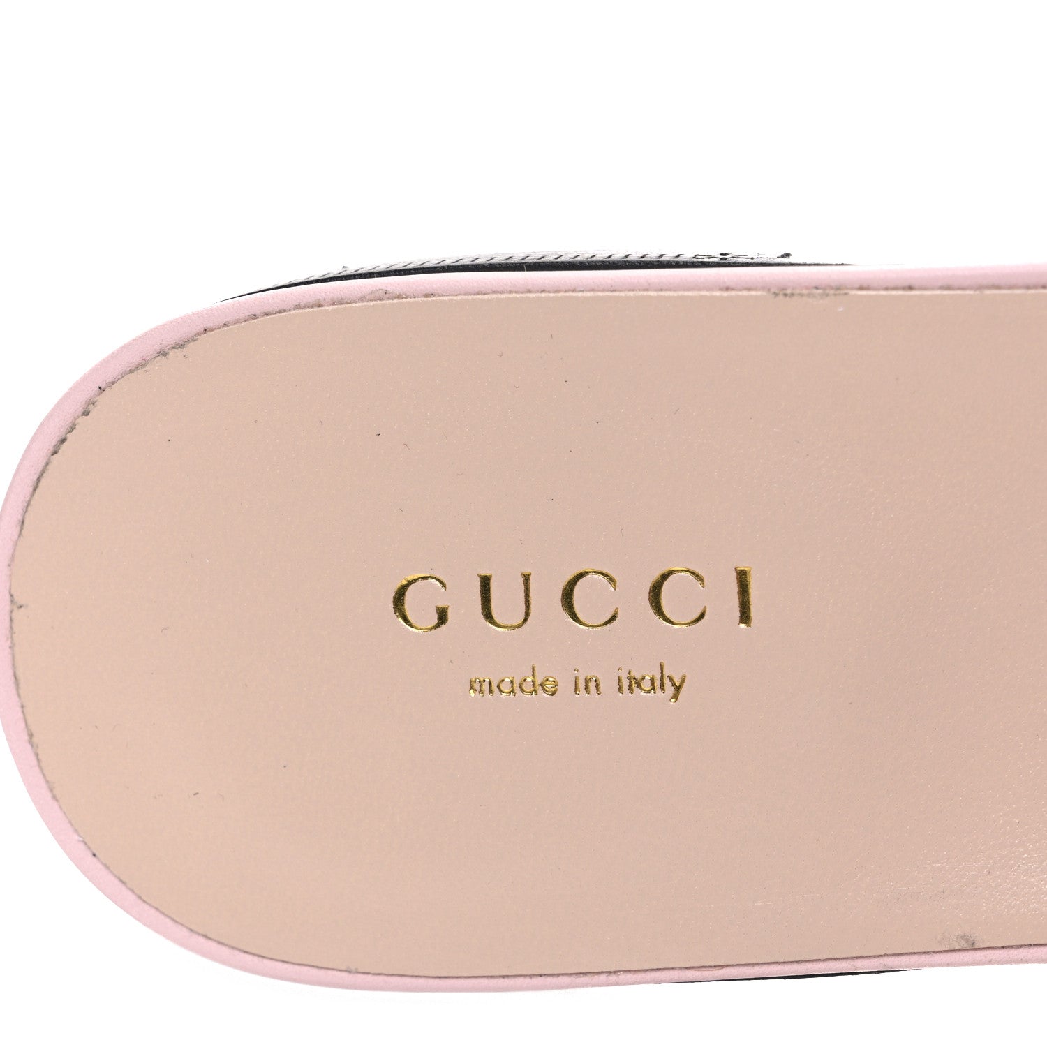 Gucci Cosmos Softy Calfskin Interlocking G Cut Out Slide Sandals 40 Pastel Pink 9 of 9