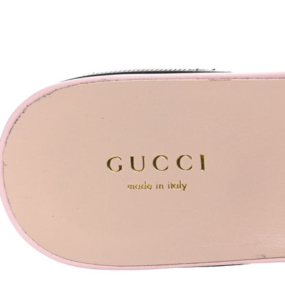 Gucci Cosmos Softy Calfskin Interlocking G Cut Out Slide Sandals 40 Pastel Pink 9 of 9