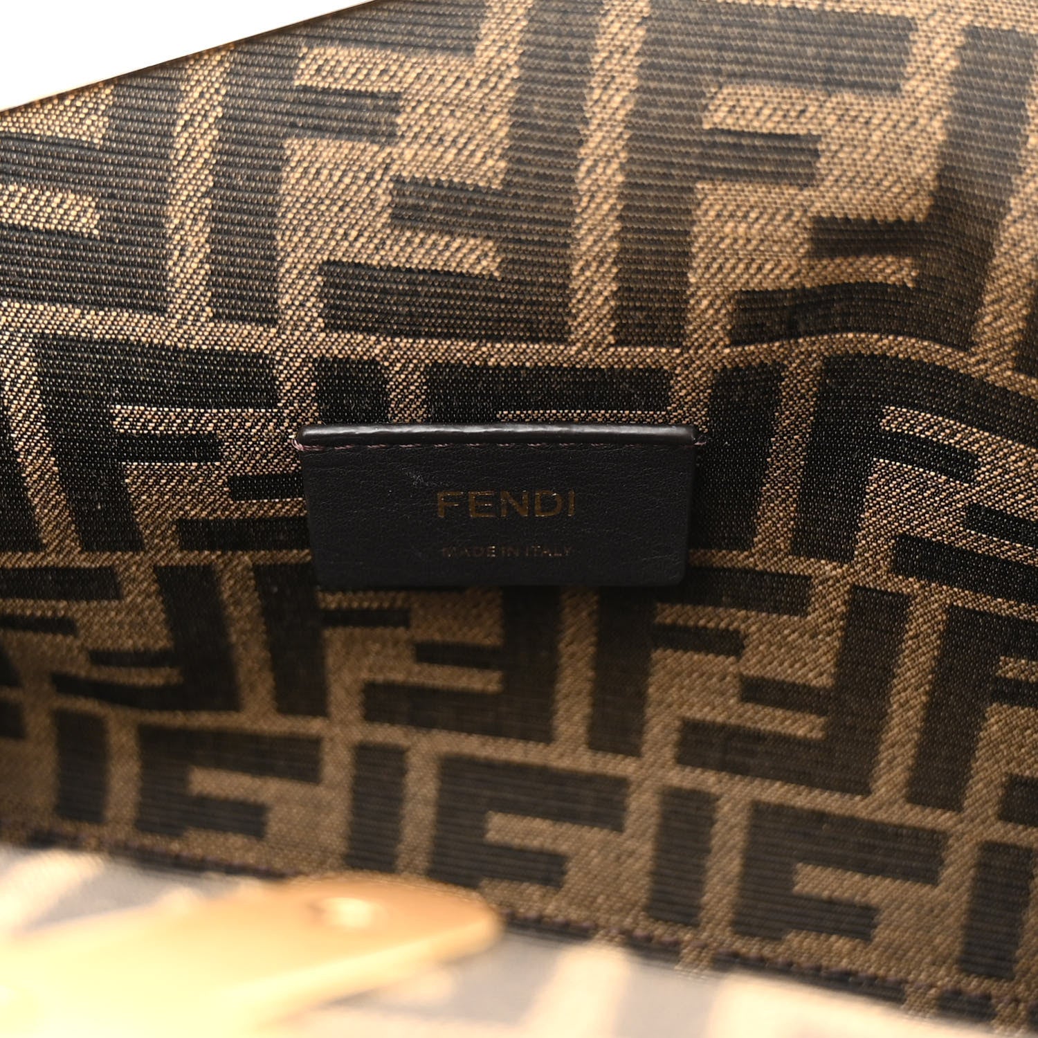Fendi Shiny Nappa Small Fendi First Caramello 6 of 10