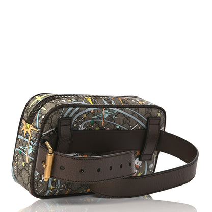 Gucci X DISNEY GG Supreme Monogram Donald Duck Small Interlocking G Belt Bag 80 32 Beige Multicolor New Acero 2 of 10
