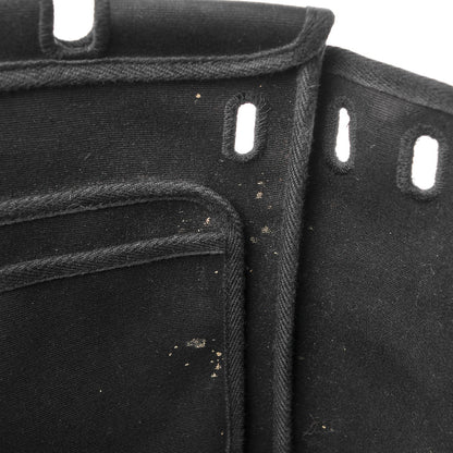 Hermes Toile Vache Calfskin Herbag 30 PM Black Natural 16 of 18