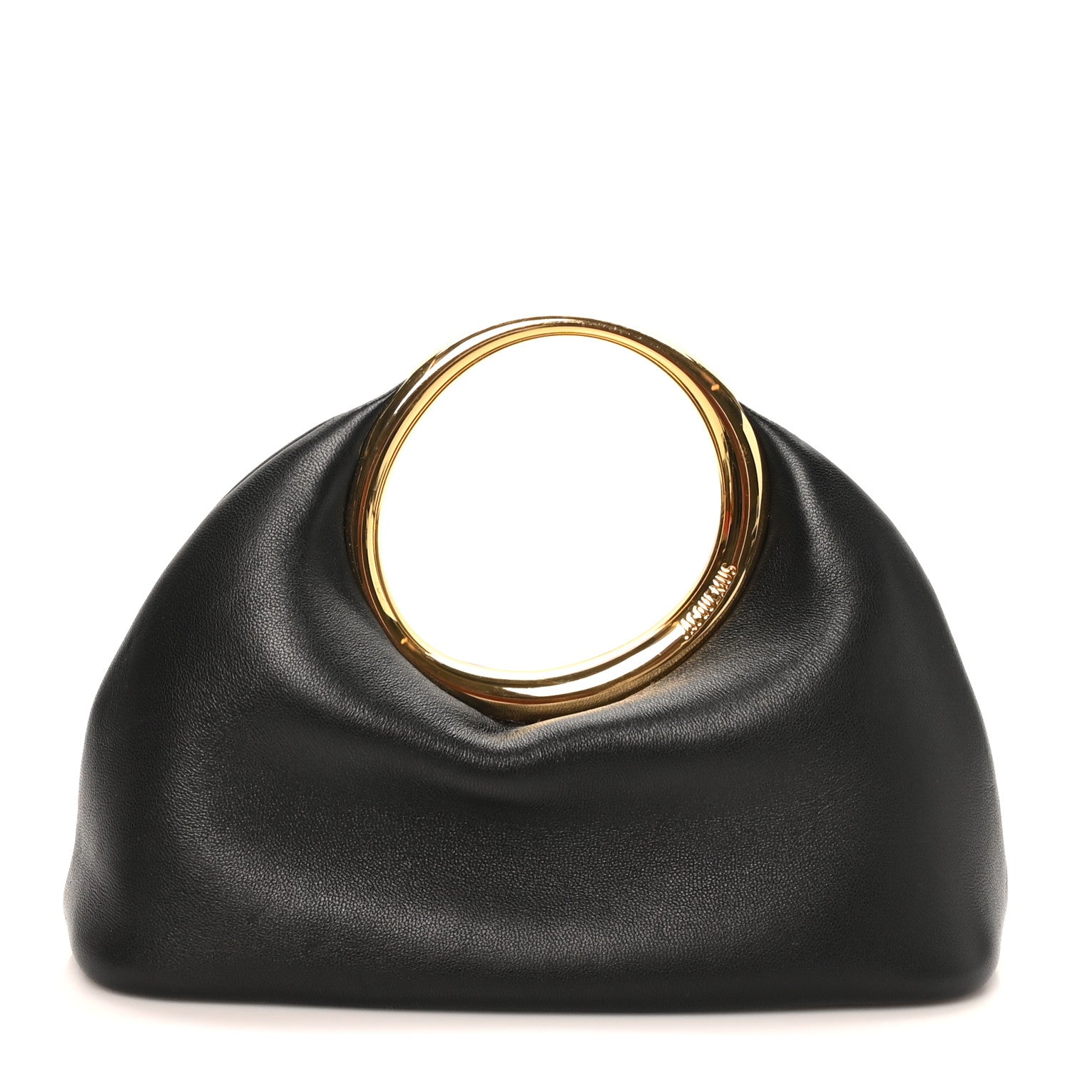 Jacquemus Lambskin Le Petit Calino Ring Top Handle Bag Black 1 of 7