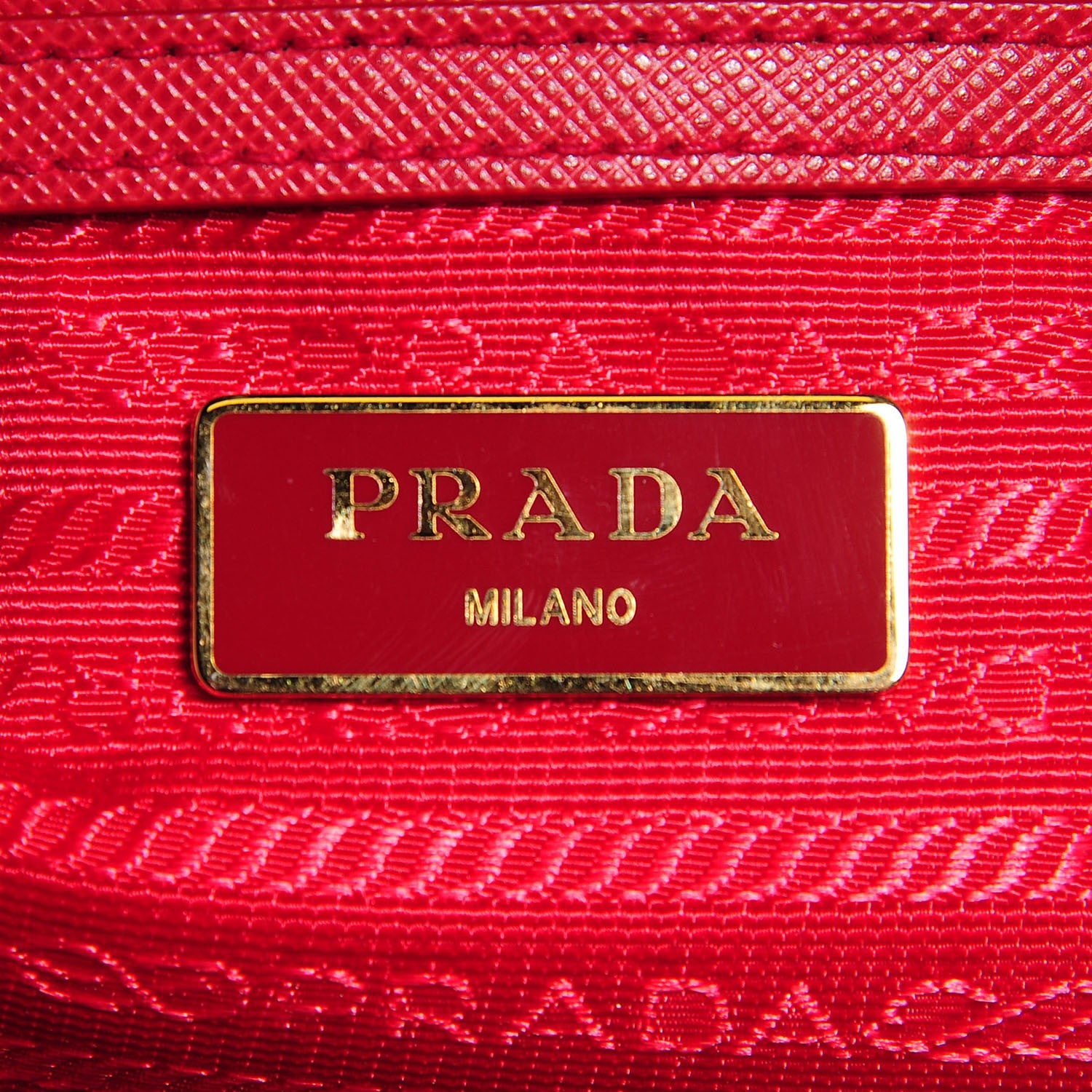 Prada Saffiano Small Galleria Double Zip Tote Fuoco 7 of 12