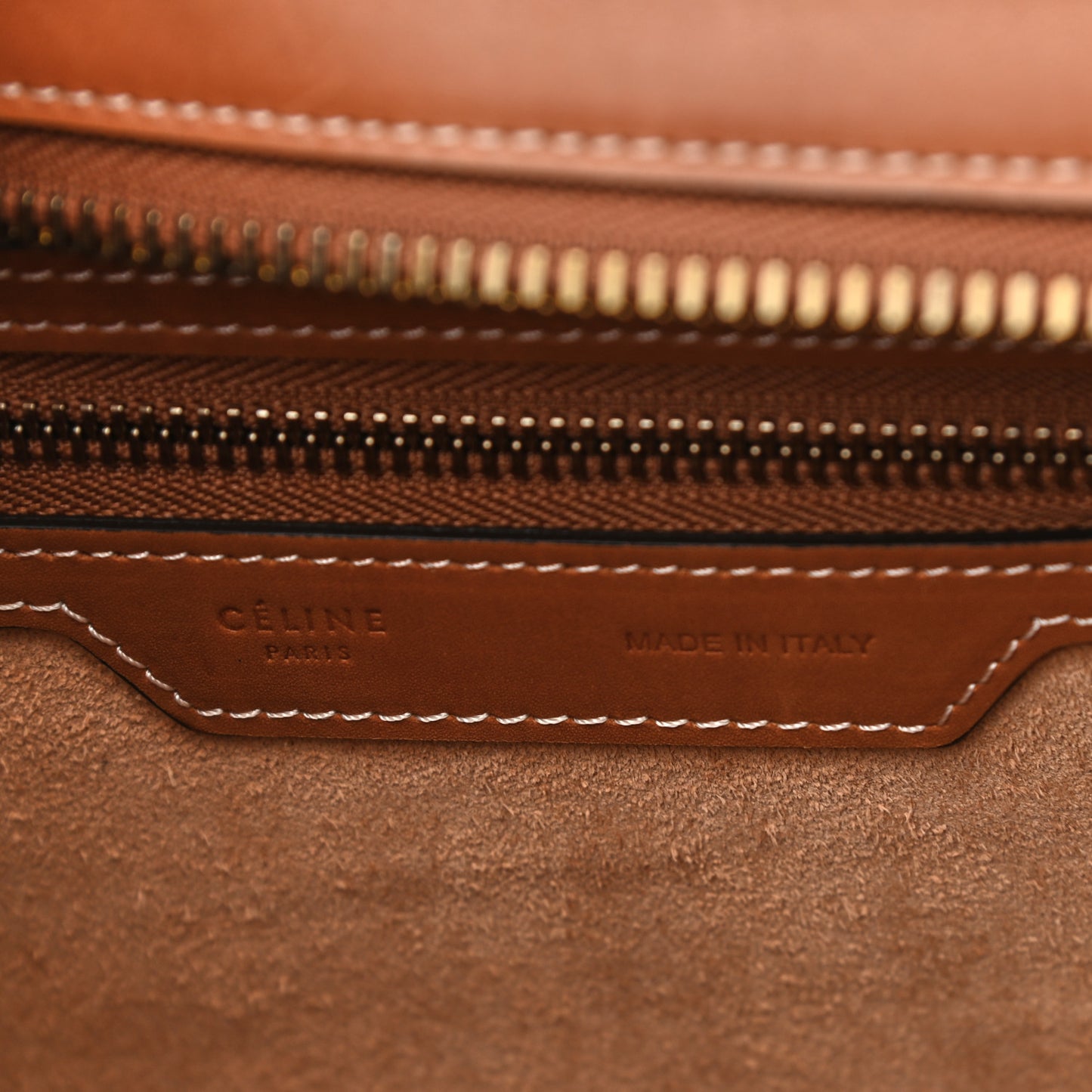 Natural Calfskin Micro Luggage Tan