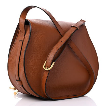 Chloe Calfskin Medium Marcie Round Crossbody Bag Tan 3 of 10