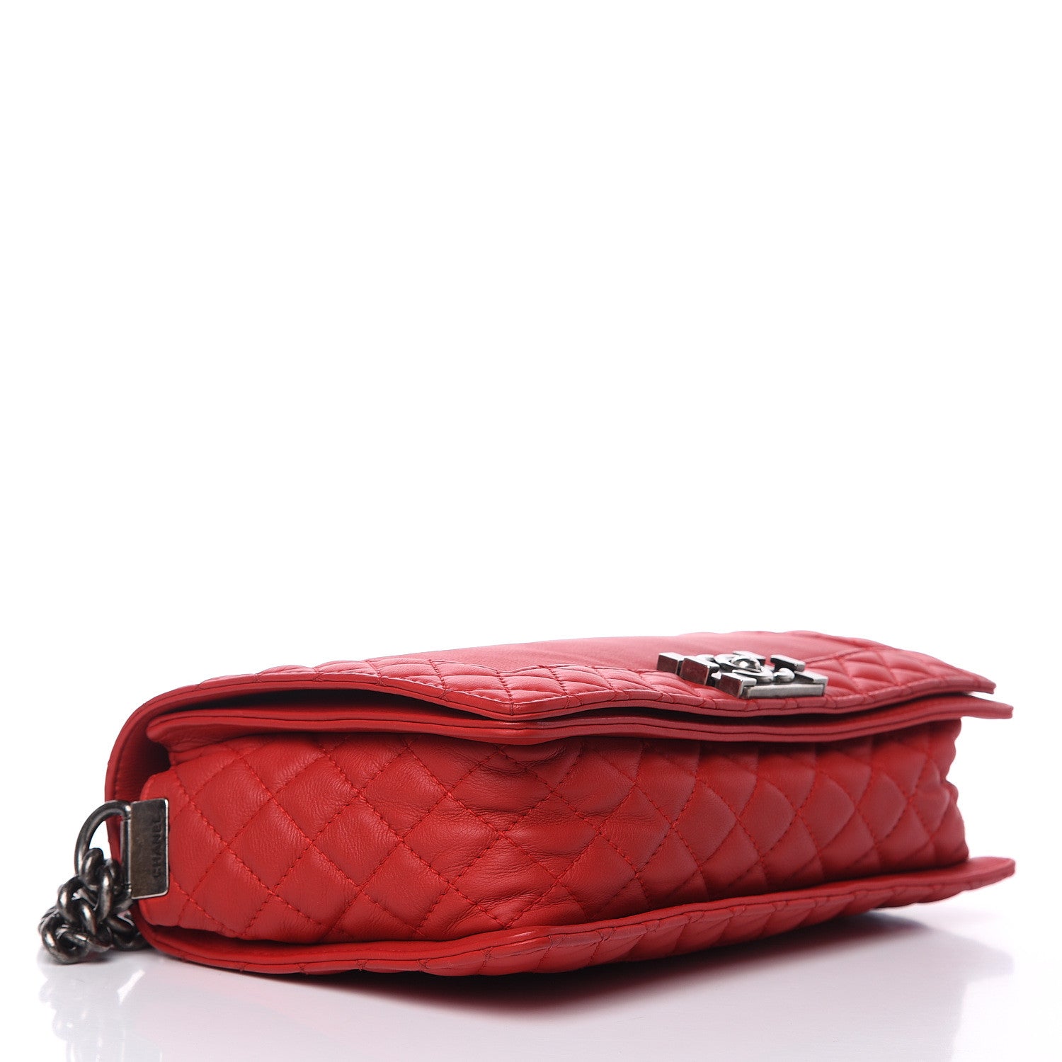 Chanel Calfskin New Medium Boy Reverso Flap Red 4 of 12