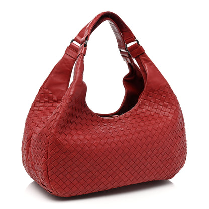 Bottega Veneta Nappa Intrecciato Medium Campana Hobo Red 2 of 15