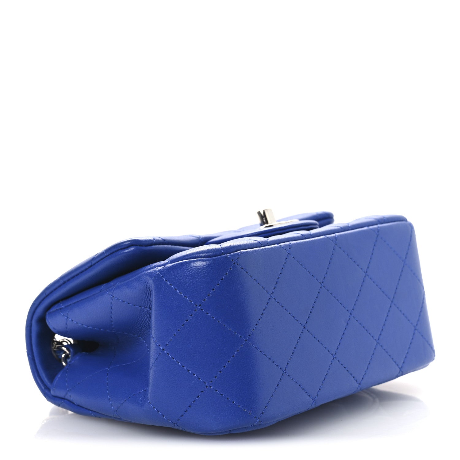 Chanel Lambskin Quilted Mini Square Flap Blue 4 of 12