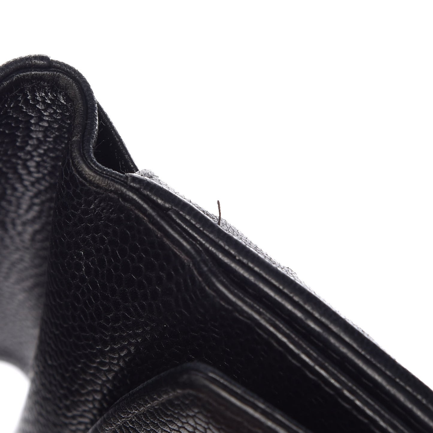 Caviar Timeless CC Compact French Wallet Black