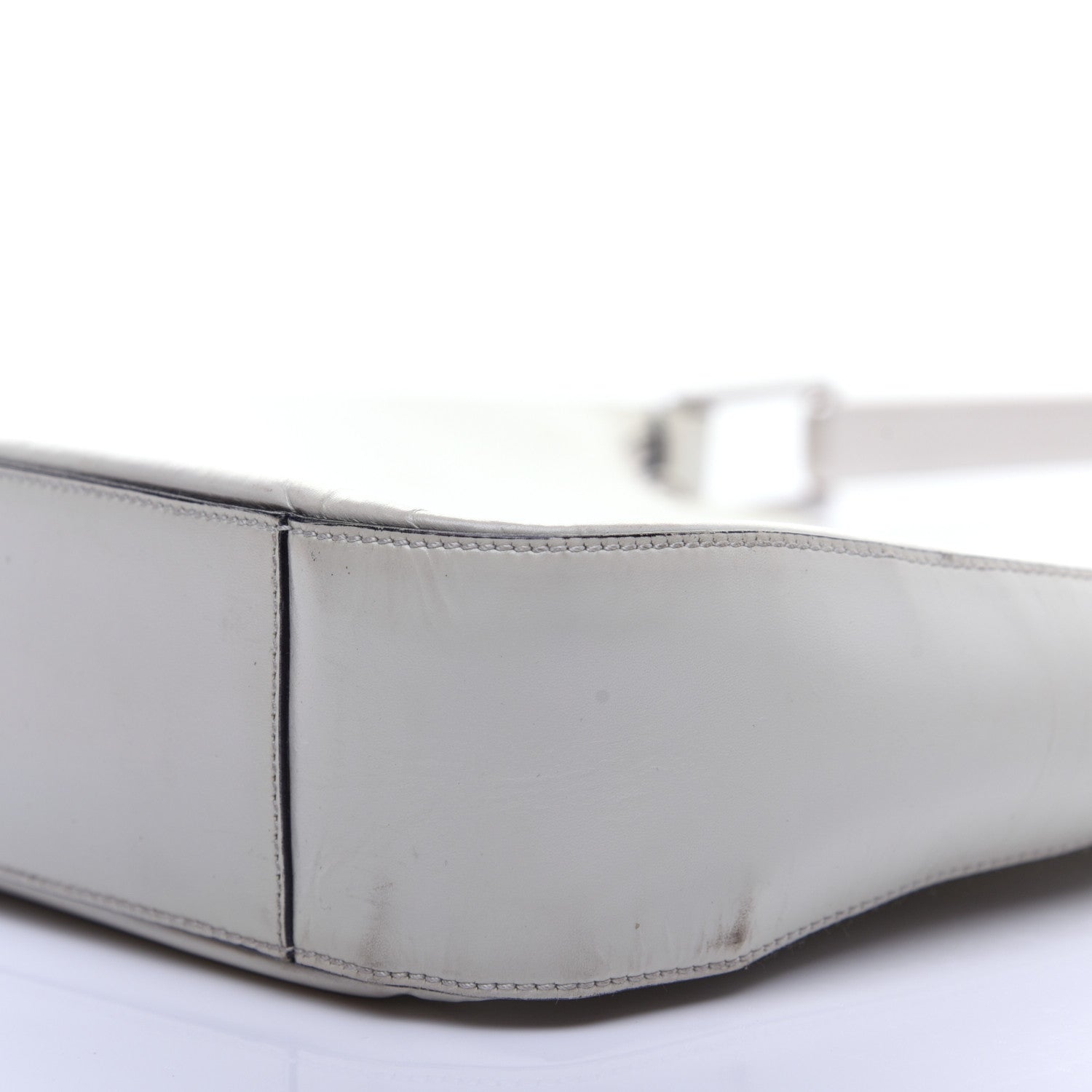 Prada Spazzolato Top Handle White 7 of 12