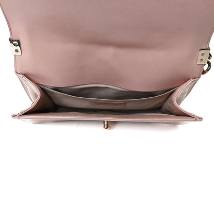 Chanel Patent Calfskin Quilted Medium Boy Flap Light Pink 4 of 18
