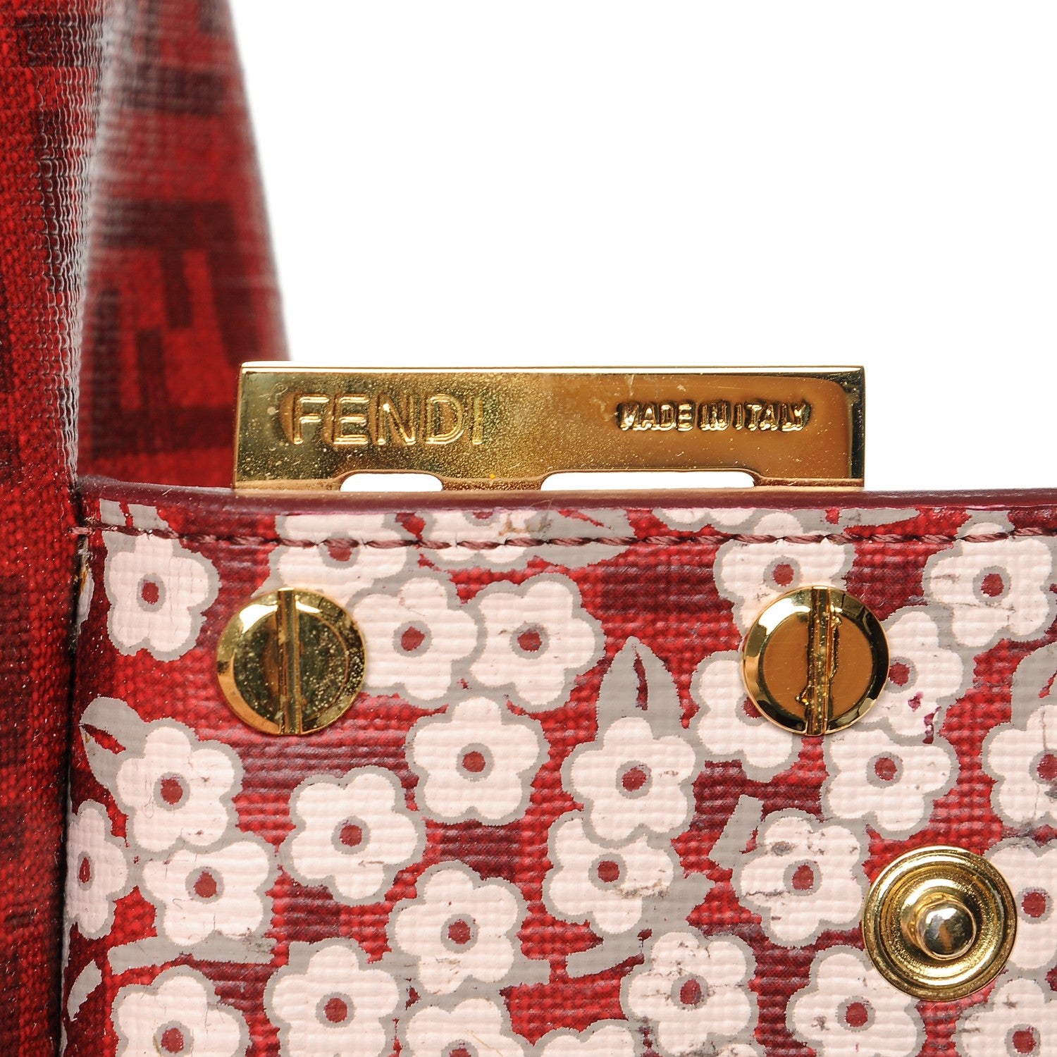Fendi Zucchino Forever Continental Wallet Bordeaux Rosa 7 of 8