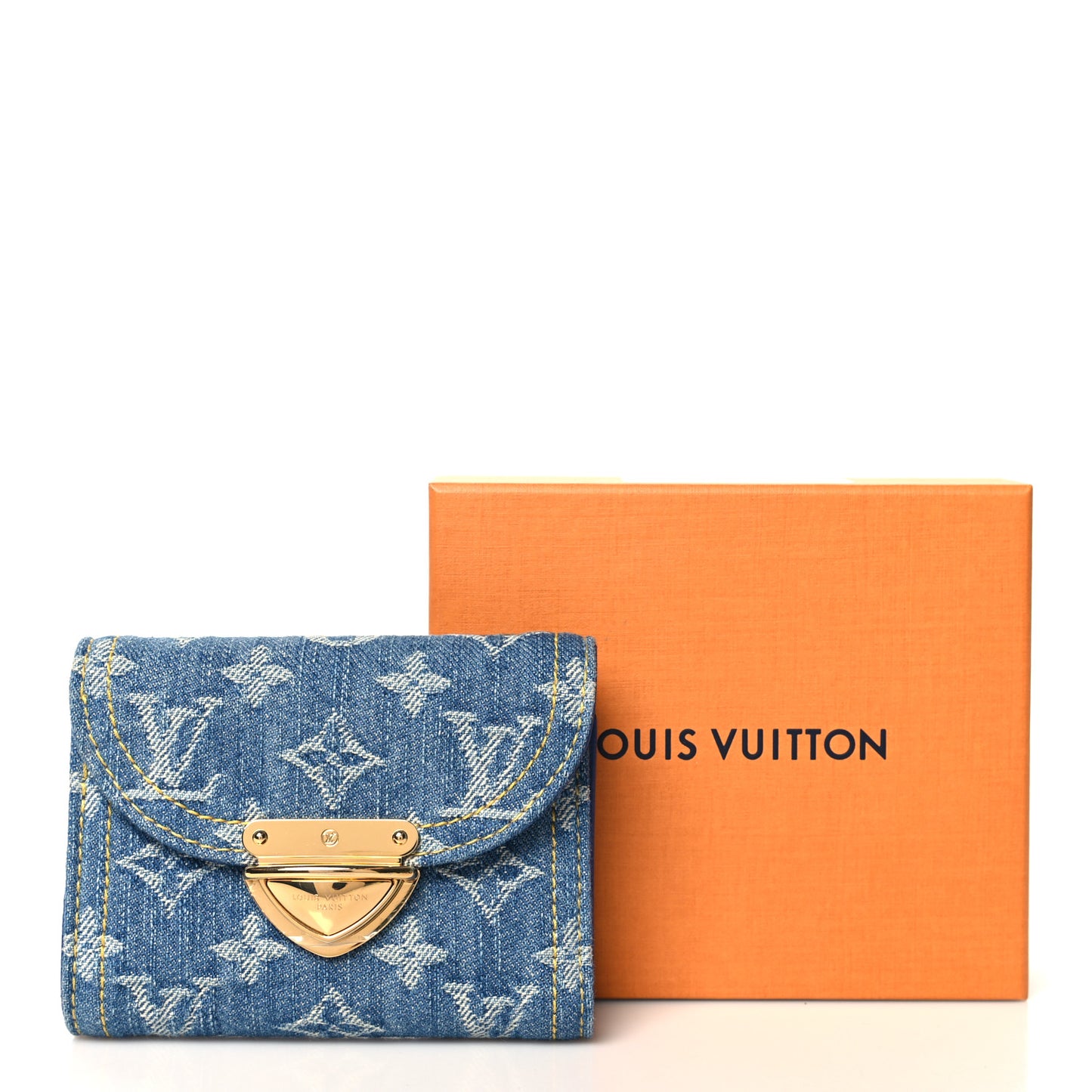 Denim Amelia Compact Wallet Blue
