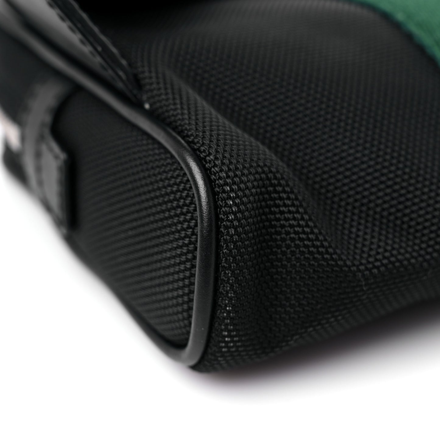 Canvas Web Slim Belt Bag Black