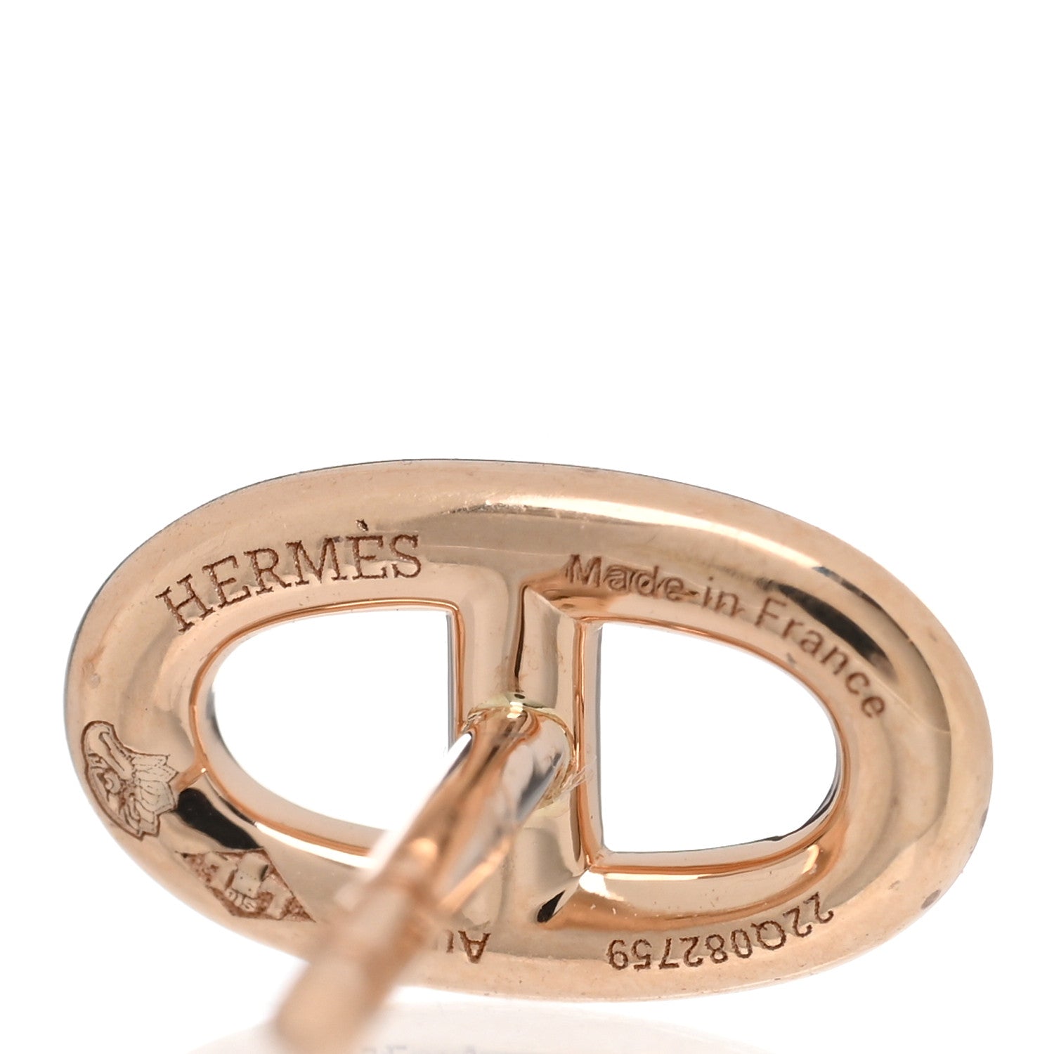 Hermes 18K Rose Gold TPM Farandole Stud Earrings 4 of 5