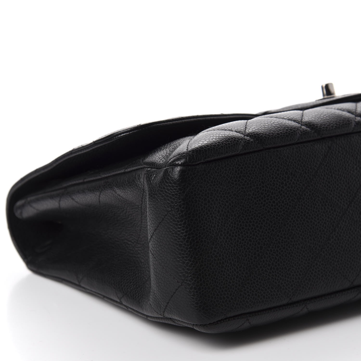 Chanel Caviar Quilted Jumbo Single Flap Black 6 of 11