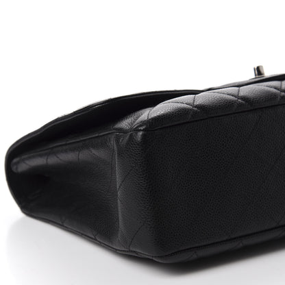 Chanel Caviar Quilted Jumbo Single Flap Black 6 of 11