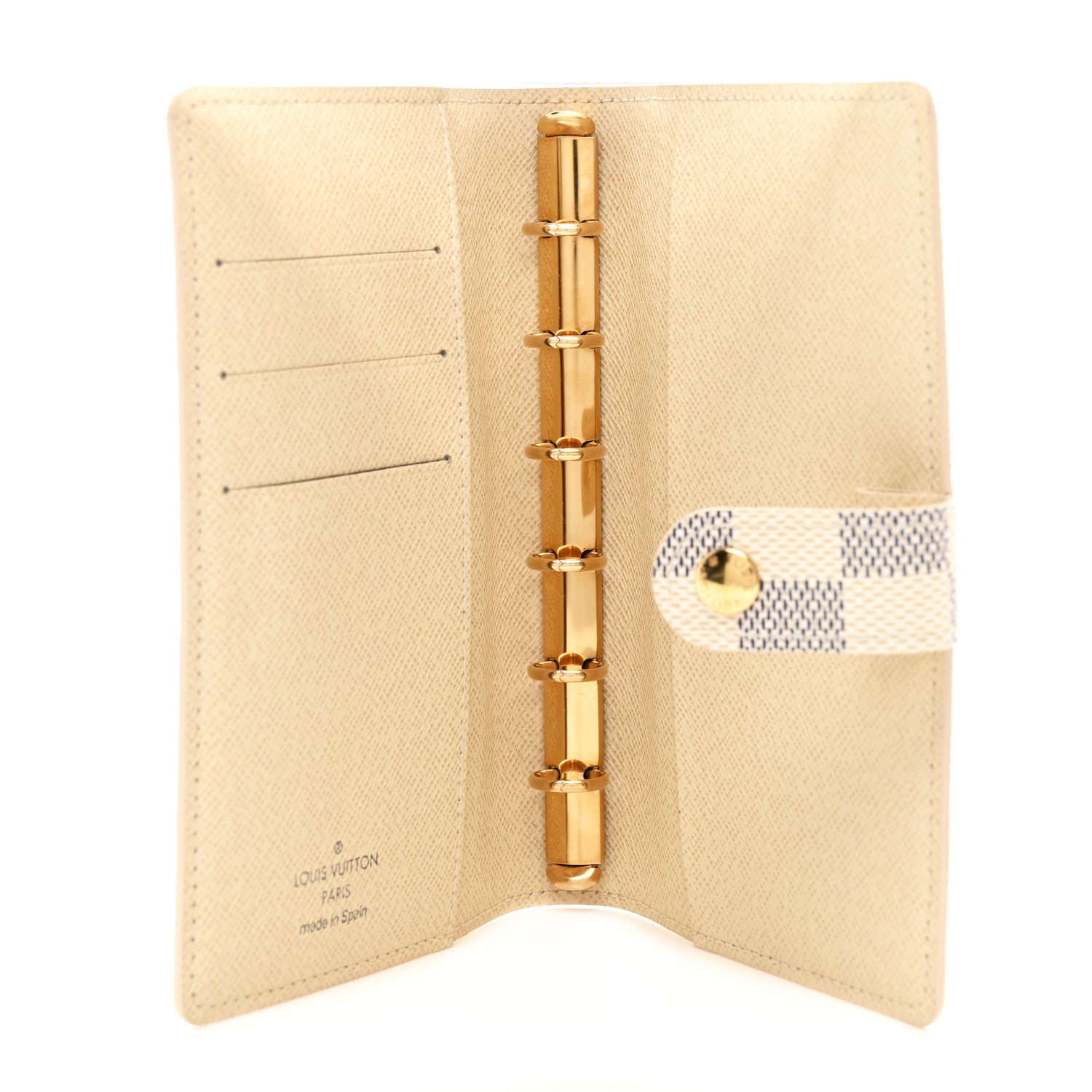 Louis Vuitton Damier Azur Small Ring Agenda Cover 5 of 7