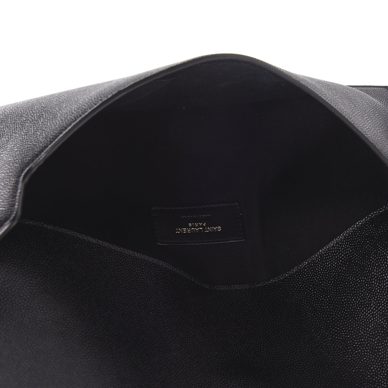 Saint Laurent Grain De Poudre Uptown Pouch Black 5 of 7