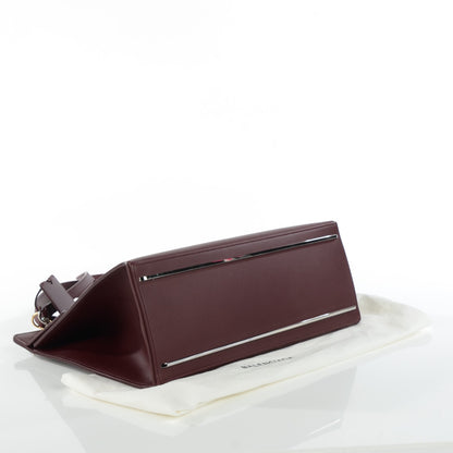 Balenciaga Smooth Calfskin Le Dix M Cartable Shoulder Bag Aubergine 4 of 7