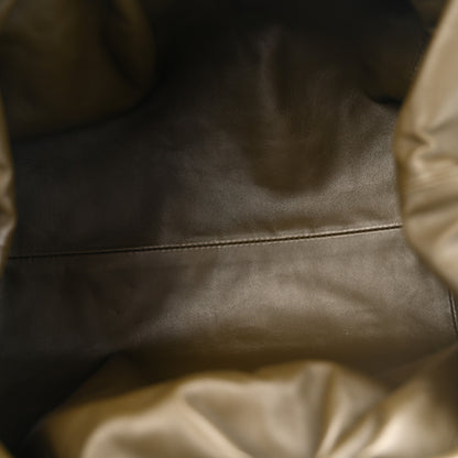 Bottega Veneta Smooth Butter Calf The Pouch Oversized Clutch Kaki Fondent 5 of 9