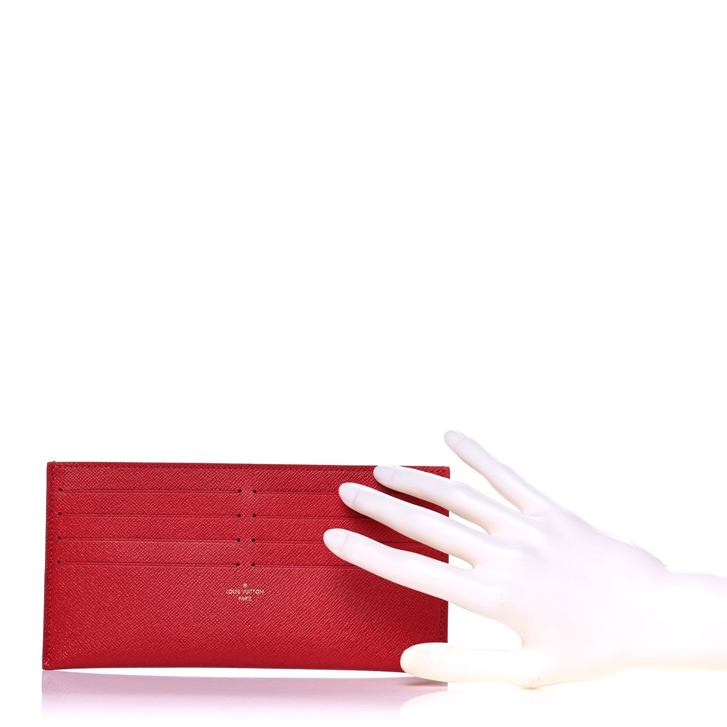 Calfskin Felicie Card Holder Insert Cherry
