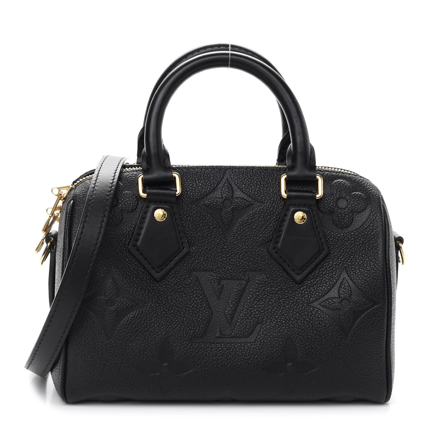 Louis Vuitton Empreinte Monogram Giant Speedy Bandouliere 20 Black 1 of 8