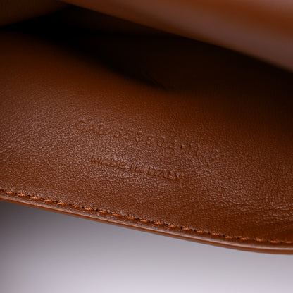 Saint Laurent Smooth Calfskin Suede Medium Reversible Monogram Kate Satchel Light Ochre 7 of 16