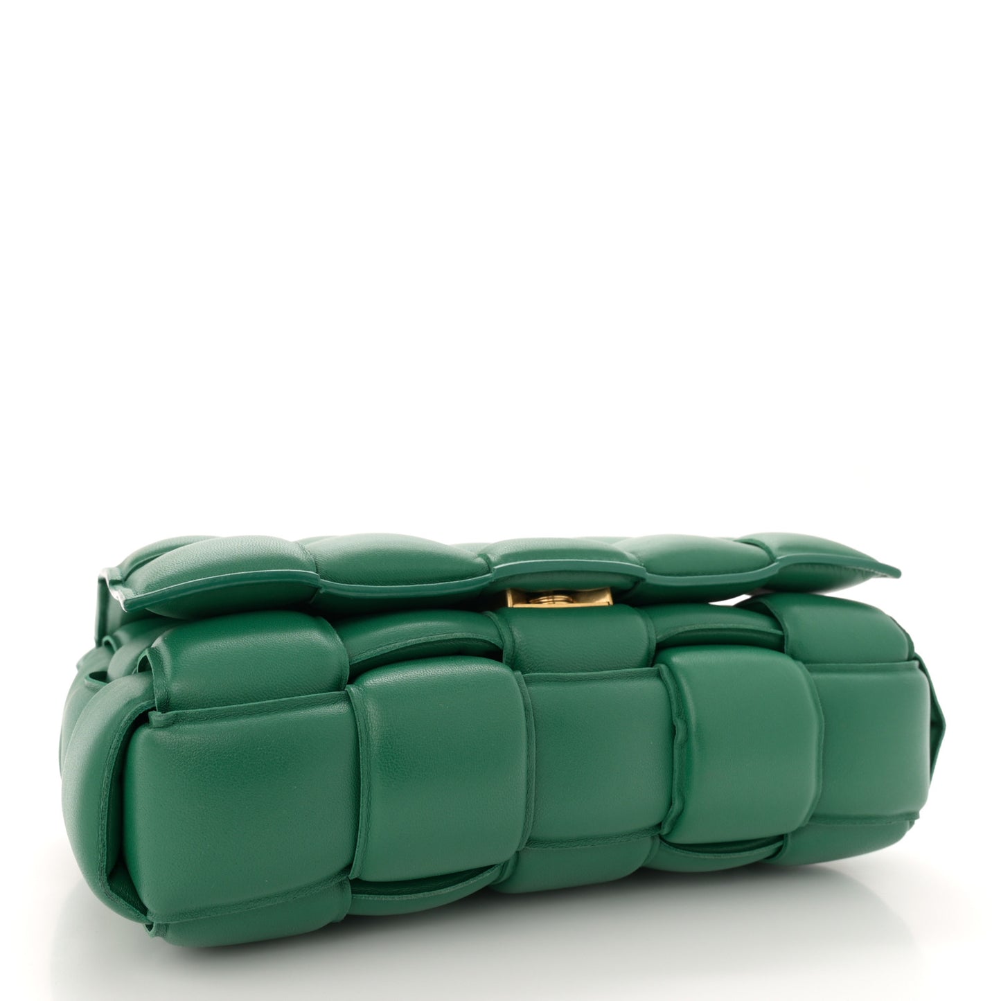 Nappa Maxi Intreccio Padded Cassette Crossbody Bag Racing Green