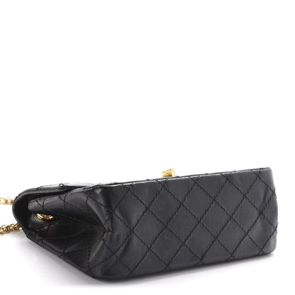 Chanel Aged Calfskin Quilted 2.55 Reissue Mini Flap Black 5 of 13