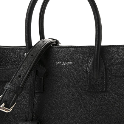 Saint Laurent Grained Calfskin Baby Sac De Jour Black 7 of 9