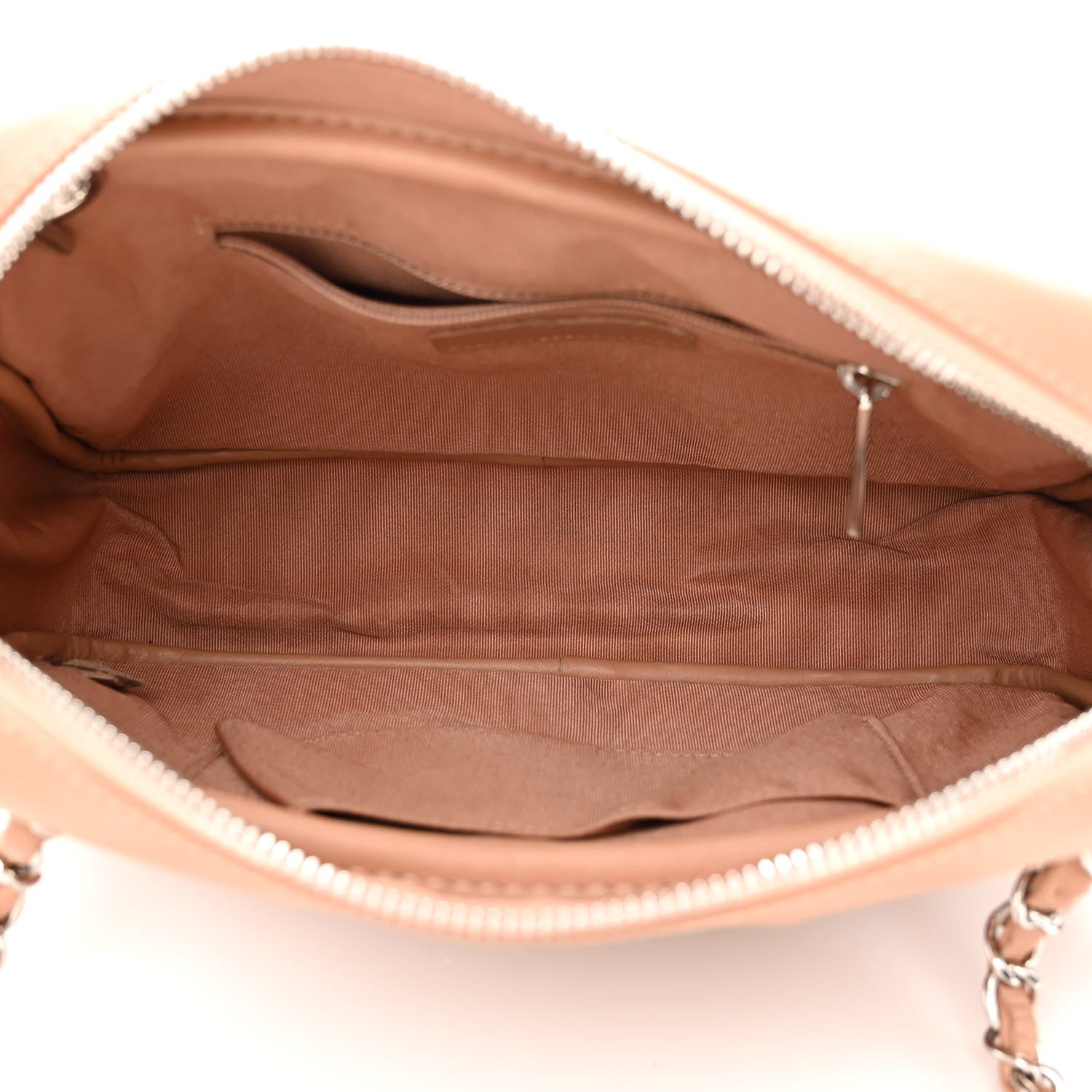 Chanel Lambskin Diagonal Chevron Quilted Tassel Camera Case Case Beige 5 of 10