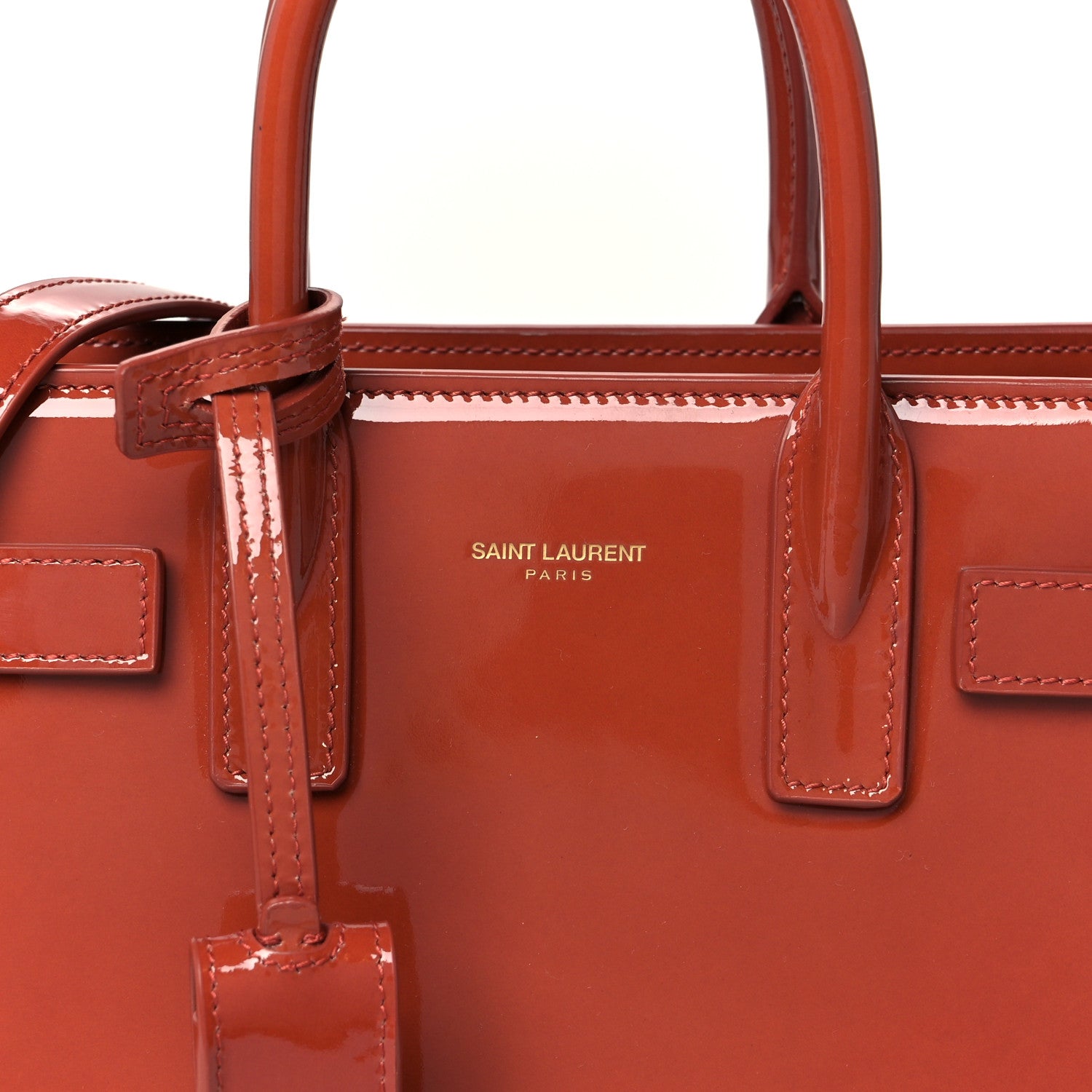 Saint Laurent Patent Nano Sac de Jour Mild Rose 8 of 10