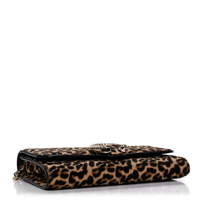 Jimmy Choo Ponyhair Mini Madeline Wallet On Chain Leopard Natural 4 of 12