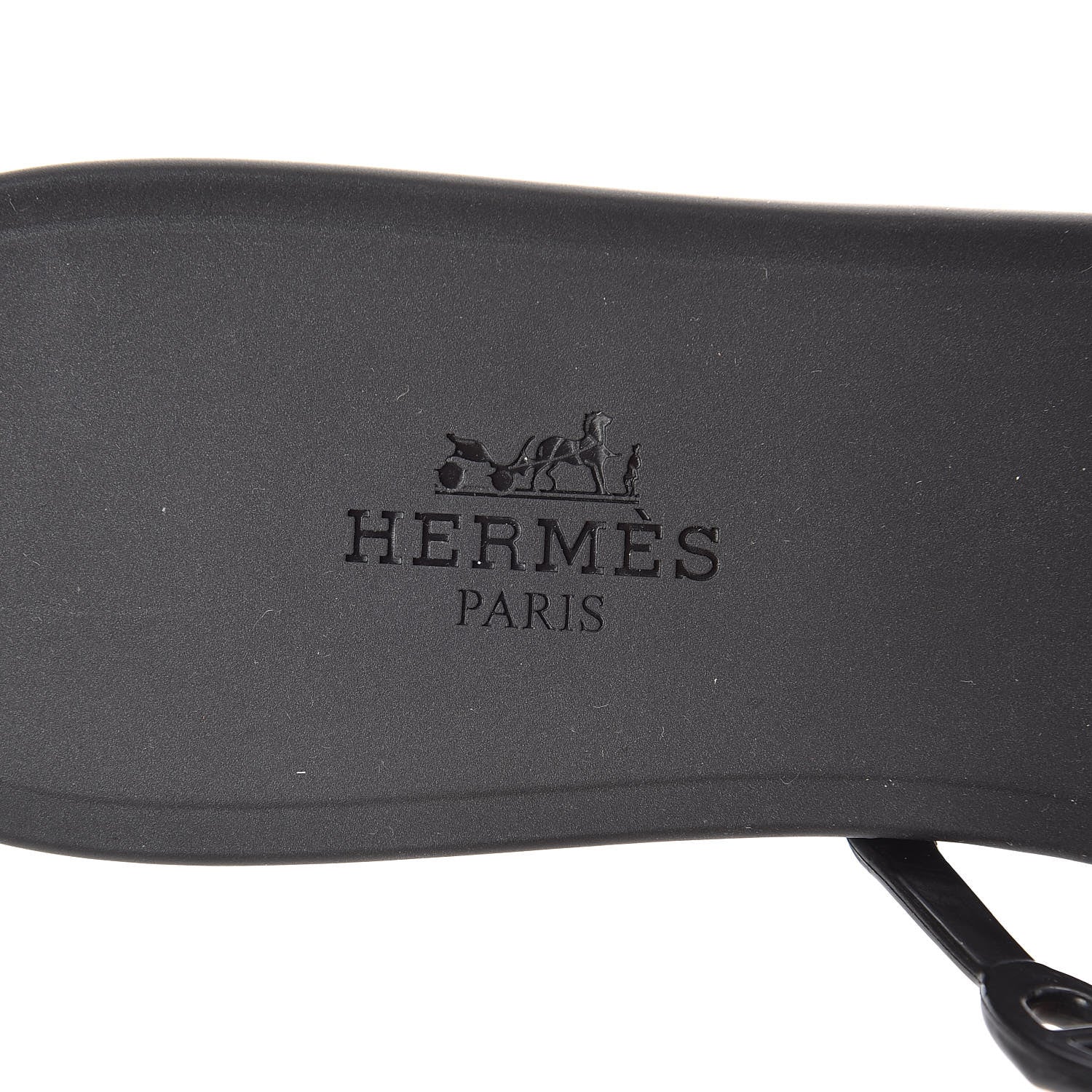 Hermes Rubber Chaine d'Ancre Rivage Sandals 38 Black 7 of 9
