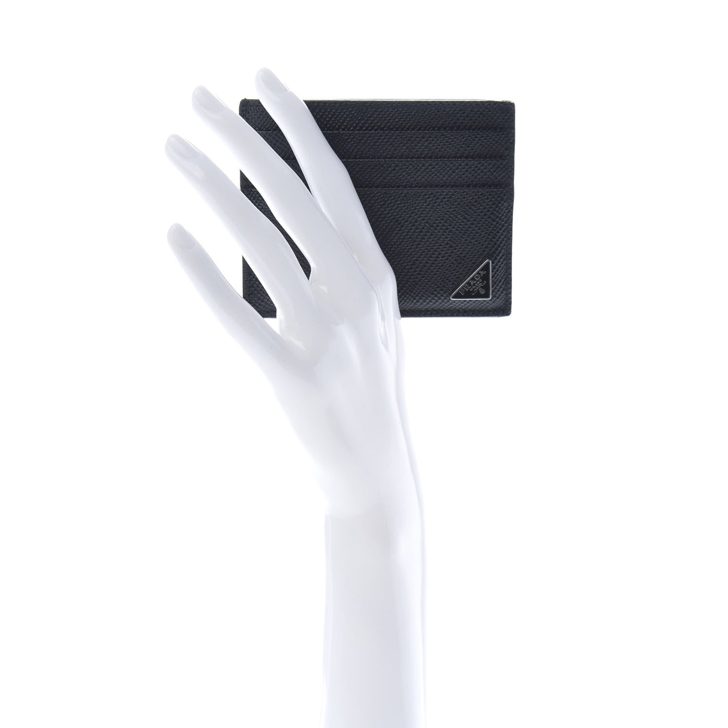 Prada Saffiano Card Holder Black 2 of 6