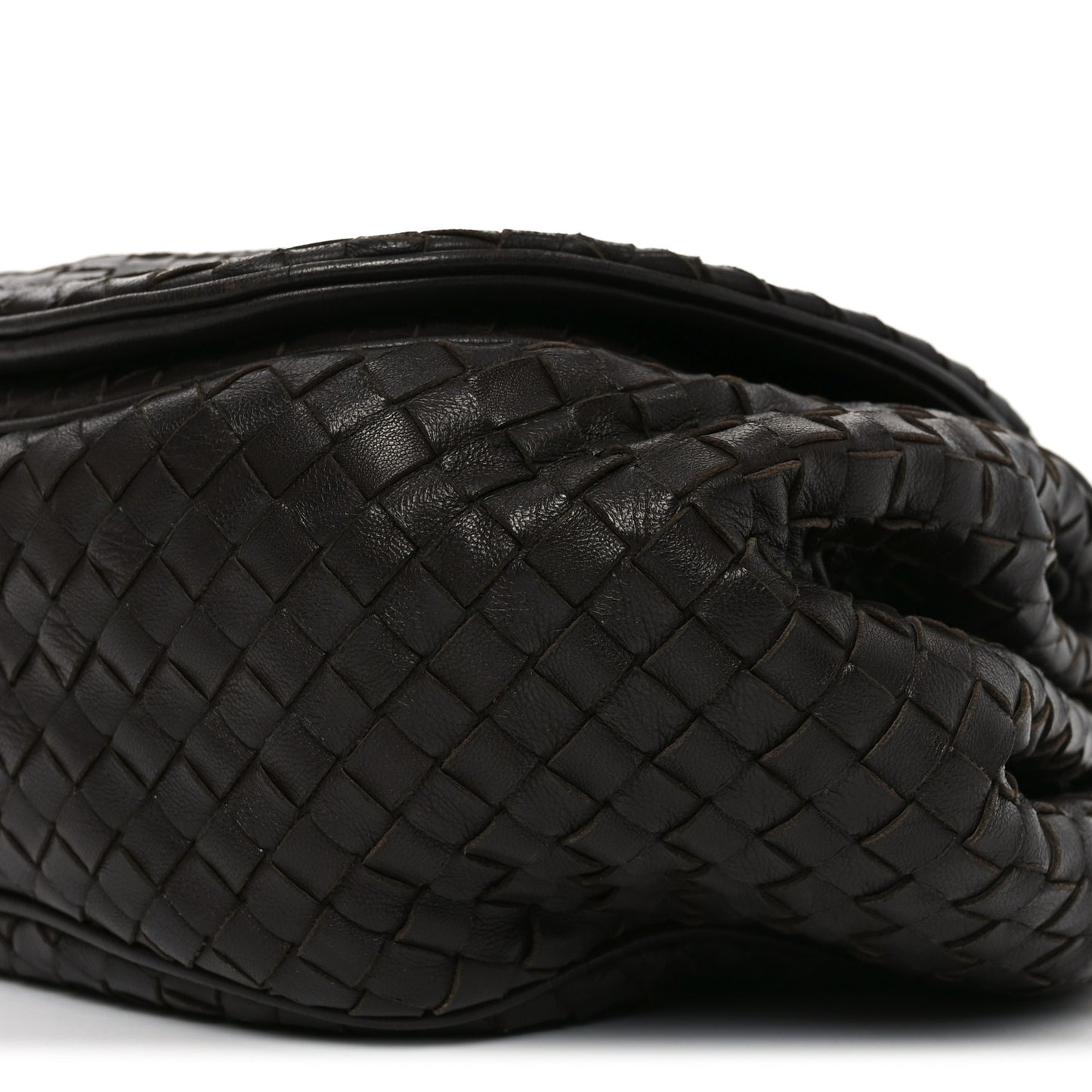 Nappa Intrecciato Messenger Bag Ebano