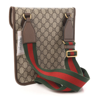 Gucci GG Supreme Monogram Web Medium Neo Vintage Flap Messenger Bag Beige New Acero 3 of 12