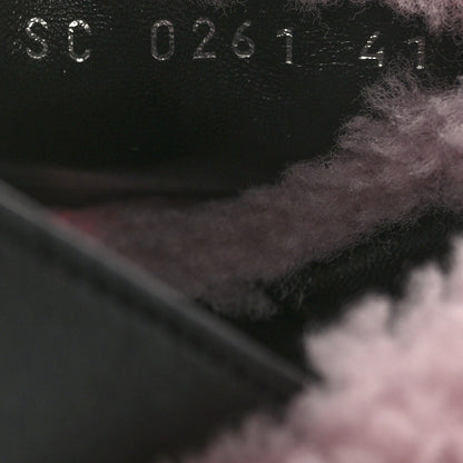 Louis Vuitton Shearling Calfskin Paseo Flat Comfort Sandal 41 Pink 6 of 8