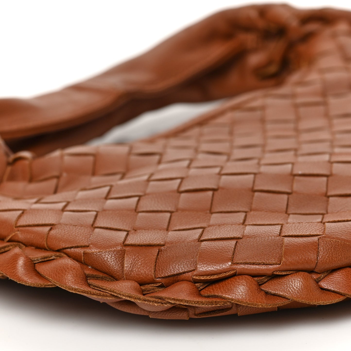 Nappa Intrecciato Mini Hobo Tea