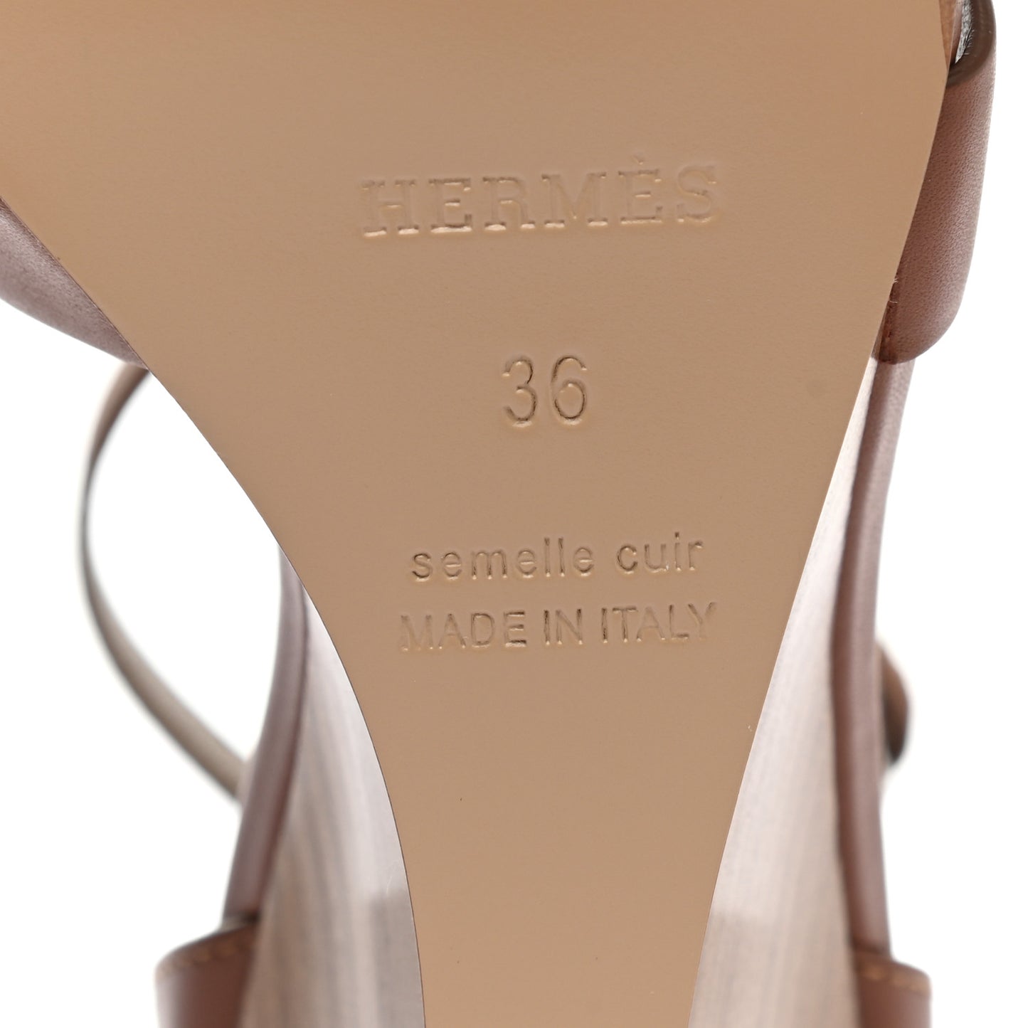 Calfskin Legend Wedge Sandals 36 Gold