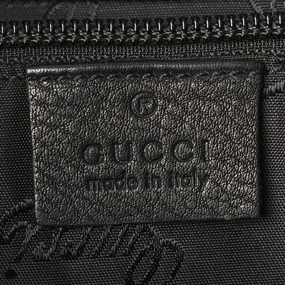 Gucci Guccissima Small Flap Messenger Bag Black 6 of 9
