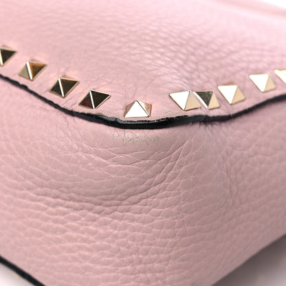 Valentino Garavani Pebbled Calfskin Small Rockstud Flip-Lock Messenger Bag Water Rose 10 of 16