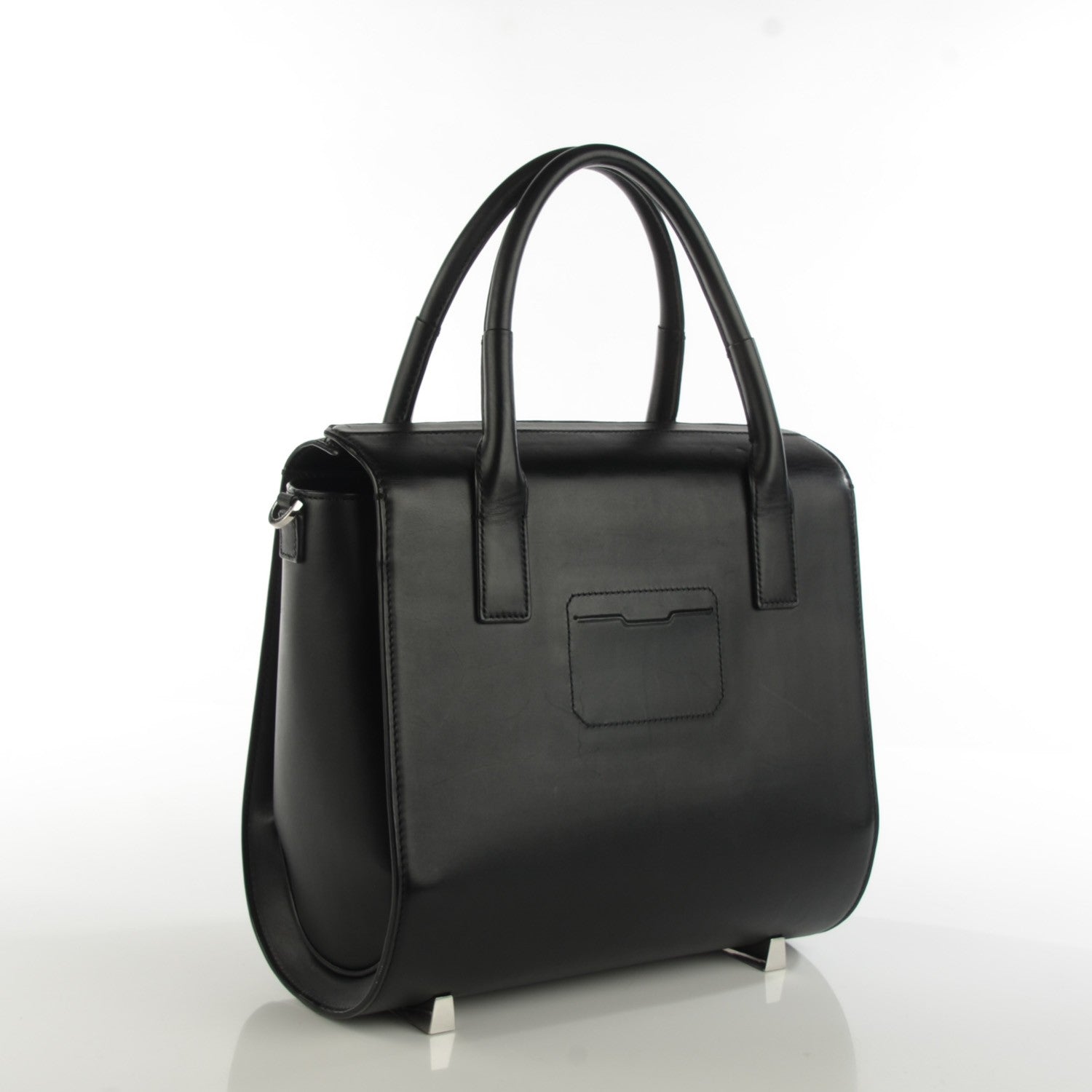 Alexander Wang Smooth Calfskin Large Chastity Bag Black Rhodium Hardware 3 of 7