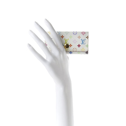 Louis Vuitton Monogram Multicolor Multicles 4 Key Holder White Litchi 2 of 9