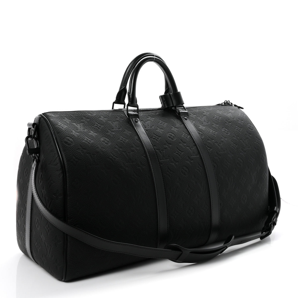 Taurillon Monogram Keepall Bandouliere 50 Black
