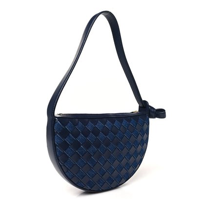 Bottega Veneta Nappa Denim Intrecciato Mini Sunrise Blue 3 of 10