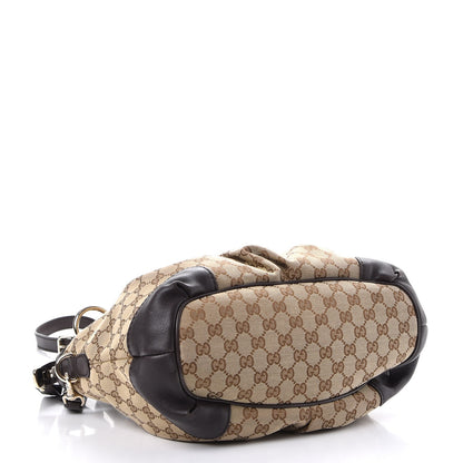 Gucci Monogram Medium Sukey Top Handle Dark Brown 5 of 8